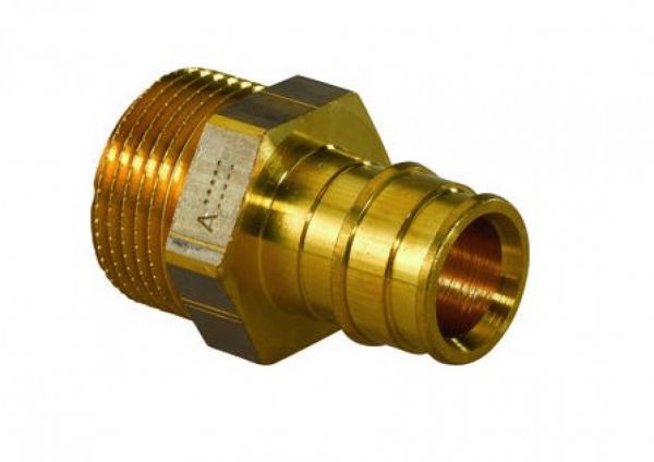 Штуцер Uponor Q&E с наружной резьбой PL 20xG3/4"MT, НР, латунь (1033438)