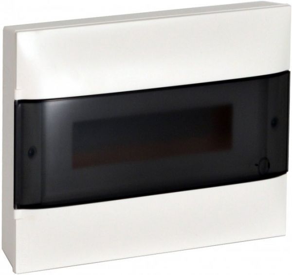 Накладний розподільний щит Legrand Practibox S на 12 модулів з димчастими дверцятами та шинами E + N (135211) Накладний розподільний щит Legrand Practibox S на 12 модулів з димчастими дверцятами та шинами E + N (135211)