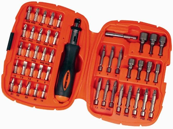 Набір BLACK&DECKER A7039-XJ біти, 45 предм.