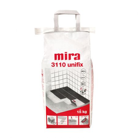 Клей для плитки Mira 3110 Unifix (білий) клас C2TE S1, 15кг