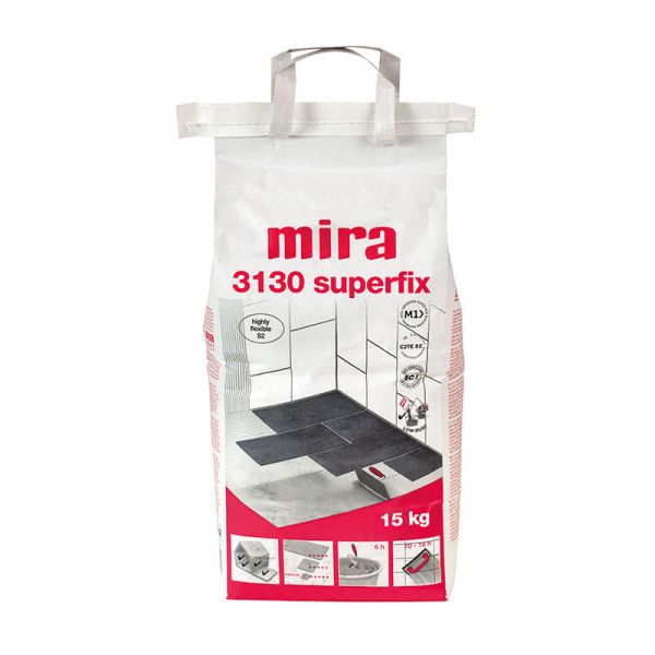 Клей для плитки Mira 3130 Superfix 5 кг Клей для плитки Mira 3130 Superfix 5 кг