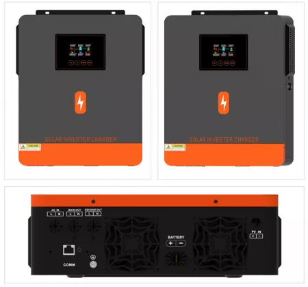 Гібридний інвертор сонячний PowMr 6200W 48V POW-HVM6.2M-48V (Max CH 120A, AC 100)