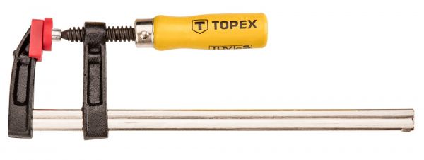 Струбцина столярна TOPEX, F-образна, 50x250мм (12A102) Струбцина столярна TOPEX, F-образна, 50x250мм (12A102)