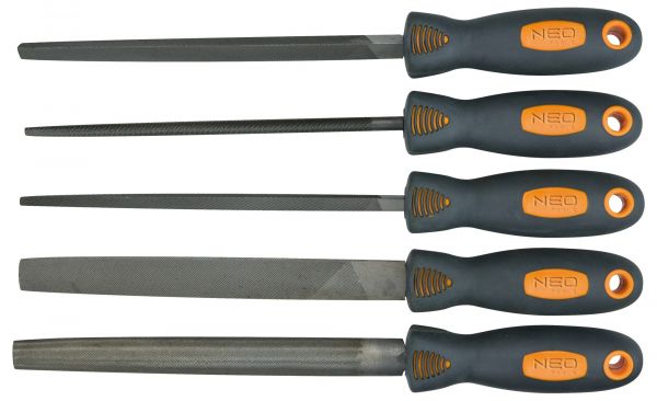 Напилки по металу Neo Tools, 5шт (37-610) Напилки по металу Neo Tools, 5шт (37-610)
