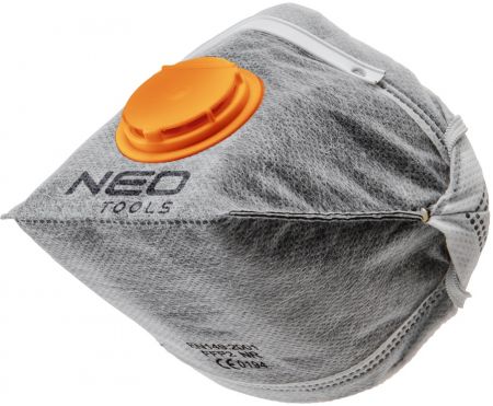 Пылезащитная полумаска складная Neo Tools, с активированным углем FFP1, с клапаном, 3шт (97-311)