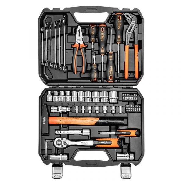 Набір інструментів Neo Tools, 1/2", 56 одиниць Набір інструментів Neo Tools, 1/2", 56 одиниць