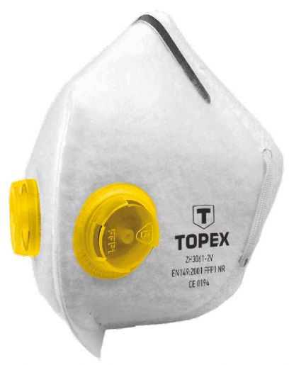Маска захисна TOPEX, 2 клапана FFP1 (82S138)