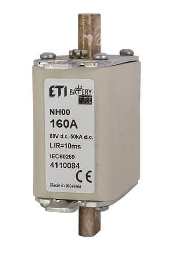 Запобіжник ETI NH00 Battery 160A/80V DC (004110084) Запобіжник ETI NH00 Battery 160A/80V DC (004110084)