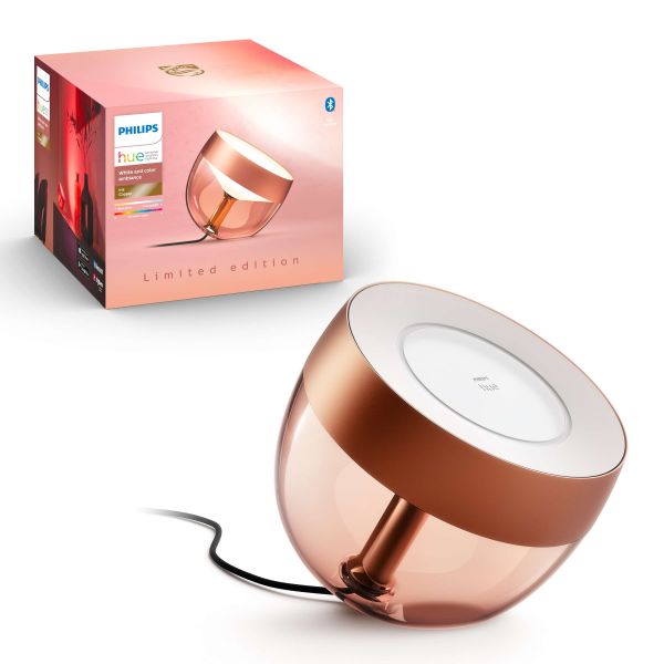Настольный умный светильник Philips Hue Iris, Color, BT, DIM, медный (8719514264564)