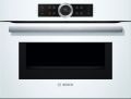 Духовой шкаф Bosch CMG633BW1, электрический, компактный, функция СВЧ, 45л