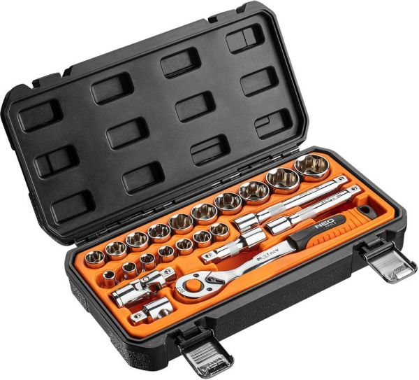 Набір інструментів Neo Tools 1/2", 23 одиниць Набір інструментів Neo Tools 1/2", 23 одиниць
