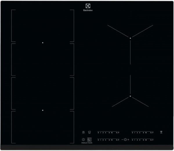 Варильна поверхня Electrolux IPE6455KF, індукційна, склокерамічна, 59см (FlexiBridge) Артикул: IPE6455KF