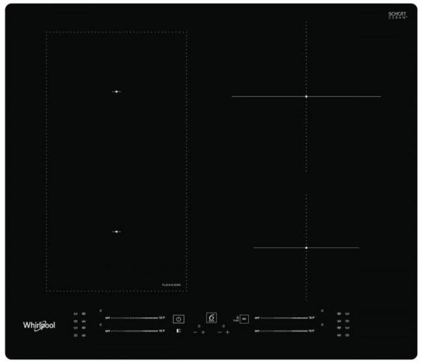 Варильна поверхня Whirlpool WLS7960NE, індукційна, скляна, 59см Артикул: WLS7960NE