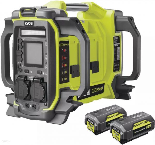 Інвертор напруги акумуляторний Ryobi RY36BI1800A-250, MAX POWER 36В, АКБ 2x5.0Аг, 1800Вт (5133005317) Інвертор напруги акумуляторний Ryobi RY36BI1800A-250, MAX POWER 36В, АКБ 2x5.0Аг, 1800Вт (5133005317)