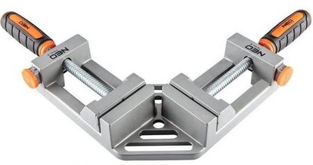 Струбцина кутова Neo Tools, алюмінієва, дві напрямні (45-491)