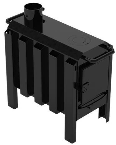 Піч буржуйка KSL Воля, 7 кВт, 65 кв.м, варочна поверхня, сталева Піч буржуйка KSL Воля, 7 кВт, 65 кв.м, варочна поверхня, сталева