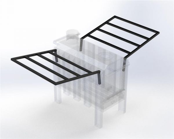 Сушарка для печі буржуйки KSL Воля, сталь, 513x391x15мм Сушарка для печі буржуйки KSL Воля, сталь, 513x391x15мм