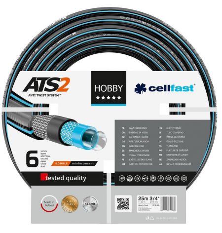 Шланг садовий Cellfast HOBBY ATS, 3/4", 25м, 6 шарів (16-220)