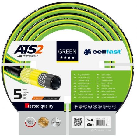 Шланг садовый Cellfast GREEN ATS, 3/4", 25м, 5 слоев (15-120)