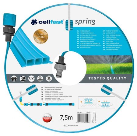 Шланг оросительный перфорированный Cellfast SPRING, 7.5м (19-021)