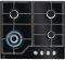 Варочная поверхность Electrolux GPE363YK, газовая, стеклянная, 59см