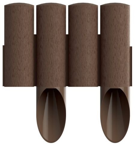 Газонна огорожа Cellfast STANDARD, 4 елементи, 2.3м, коричневий (34-041)