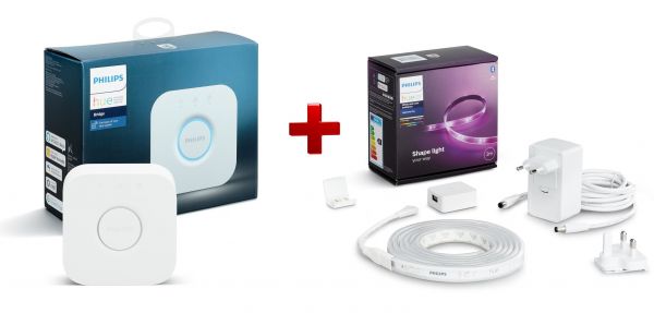 Набір Philips Hue (Bridge, світлодіодна стрічка Plus RGB 2м) BRIDGE+PLUS_2M