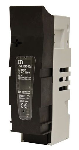 Роз'єднувач ETI HVL EK 00 1p 160A M8 (1701410) Роз'єднувач ETI HVL EK 00 1p 160A M8 (1701410)