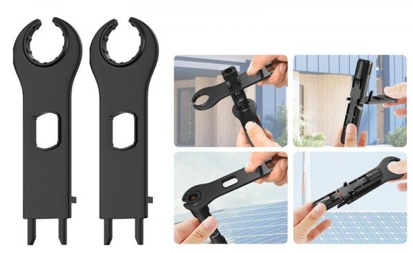 Ключи 2E для зажимов коннекторов кабелей солнечных панелей Ключи 2E для зажимов коннекторов кабелей солнечных панелей