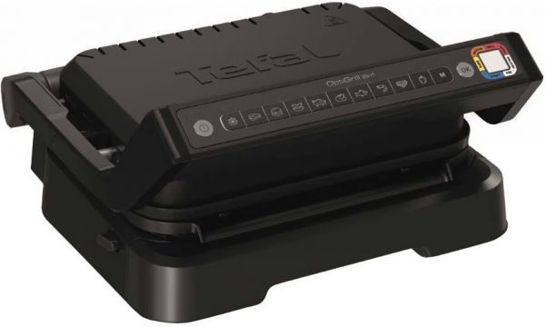 Гриль Tefal OptiGrill 2в1 GC772830, 2100Вт, 4 темп. режимів, з`ємні пластини, метал, чорний
