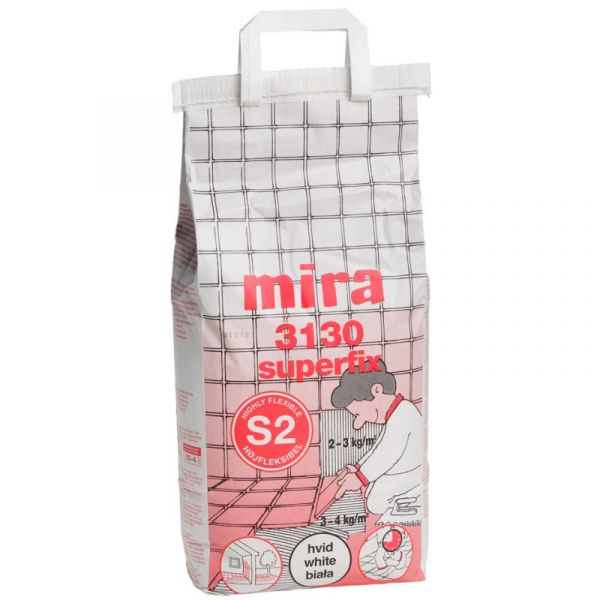 Клей для плитки Mira 3130 Superfix 5 кг Клей для плитки Mira 3130 Superfix 5 кг