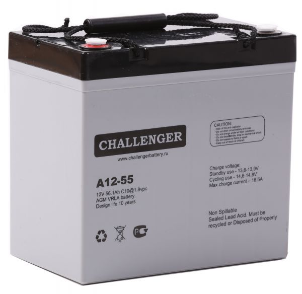 Акумуляторна батарея Challenger А12-55 Акумуляторна батарея Challenger А12-55