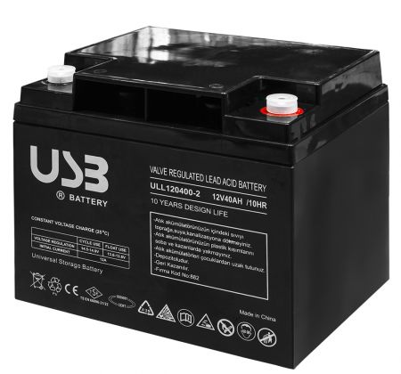 Акумуляторна батарея E.NEXT, 12В, 40Аг, AGM (ULL12V400-2)