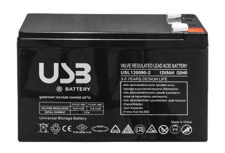 Аккумуляторная батарея E.NEXT, 12В, 9Ач, AGM (USL1290-2)