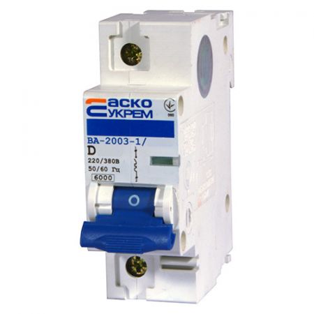 Автоматичний вимикач АСКО-УКРЕМ ВА-2003 1p 50А (A0010030006)