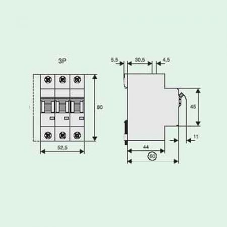Автоматичний вимикач Eaton 3 полюси PL4-C10/3 (293159)