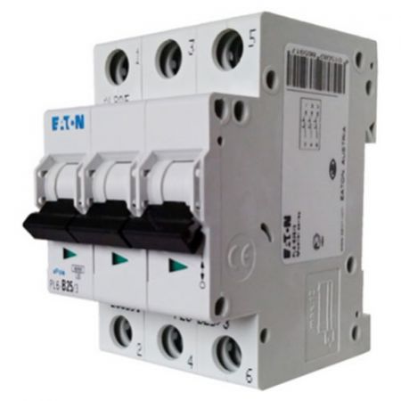Автоматический выключатель Eaton 3 полюса PL4-C6/3 (293158)