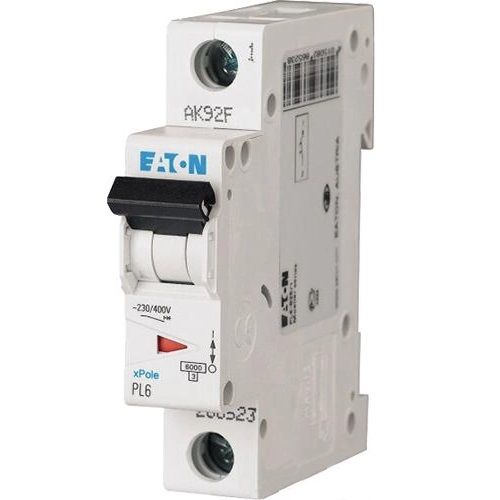 Автоматичний вимикач Eaton PL6-C10/1 (286531) Автоматичний вимикач Eaton PL6-C10/1 (286531)
