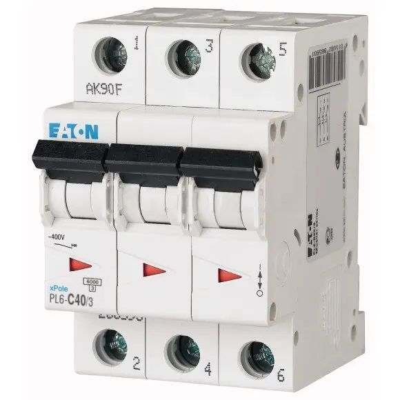 Автоматичний вимикач Eaton PL6 C40/3 (286605) Автоматичний вимикач Eaton PL6 C40/3 (286605)