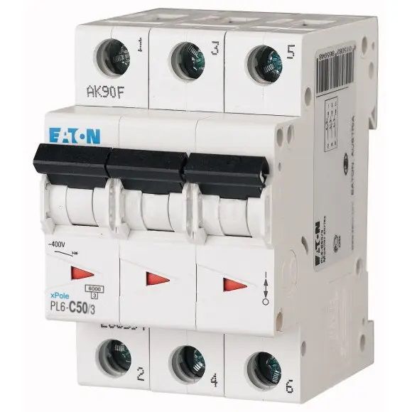 Автоматичний вимикач Eaton PL6 C50/3 (286606) Автоматичний вимикач Eaton PL6 C50/3 (286606)