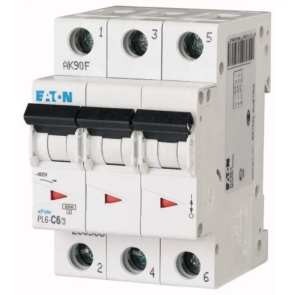 Автоматичний вимикач Eaton PL6 C6/3 (286598) Автоматичний вимикач Eaton PL6 C6/3 (286598)