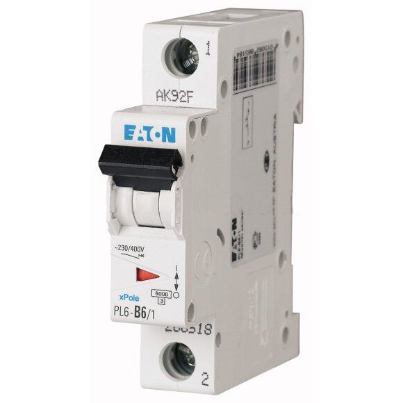 Автоматичний вимикач Eaton PL6-В6/1 (286518) Автоматичний вимикач Eaton PL6-В6/1 (286518)