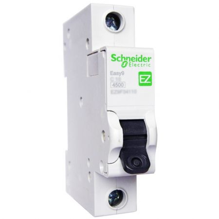 Автоматический выключатель Schneider Electric Easy9 1p, 10А, C, 4.5кА (EZ9F34110)