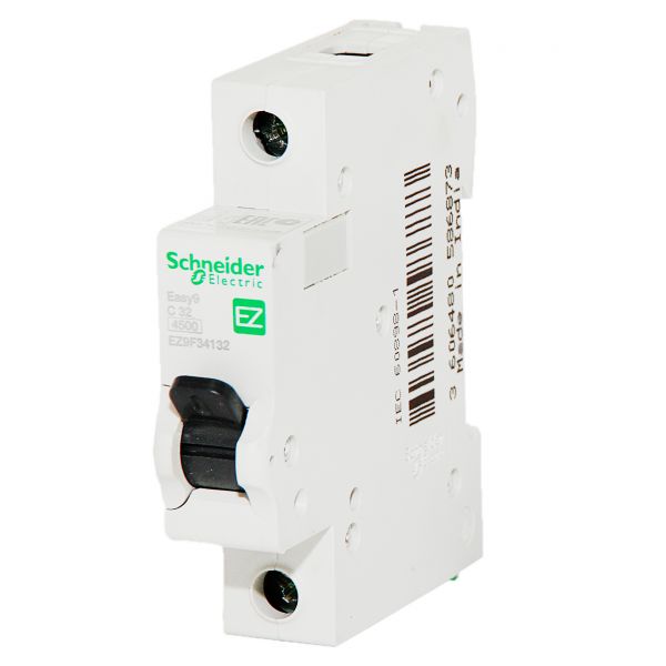 Автоматичний вимикач Schneider Electric Easy9 1p, 32А, C, 4.5кА (EZ9F34132) Автоматичний вимикач Schneider Electric Easy9 1p, 32А, C, 4.5кА (EZ9F34132)