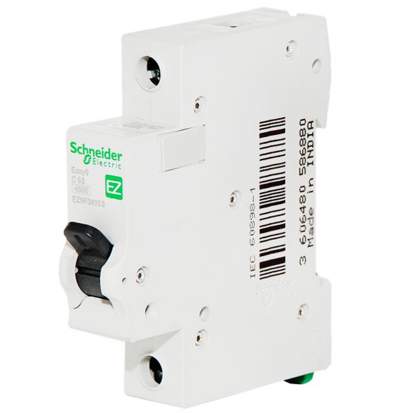 Автоматичний вимикач Schneider Electric Easy9 1p, 63А, C, 4.5кА (EZ9F34163) Автоматичний вимикач Schneider Electric Easy9 1p, 63А, C, 4.5кА (EZ9F34163)
