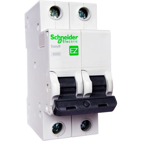 Автоматический выключатель Schneider Electric Easy9 2p, 25А, C, 4.5кА (EZ9F34225)
