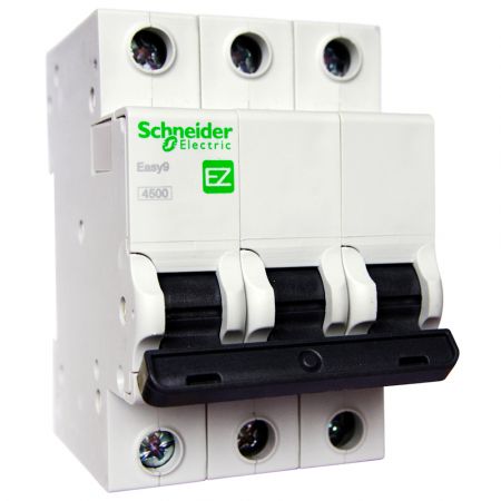 Автоматический выключатель Schneider Electric Easy9 3p, 10А, C, 4.5кА (EZ9F34310)