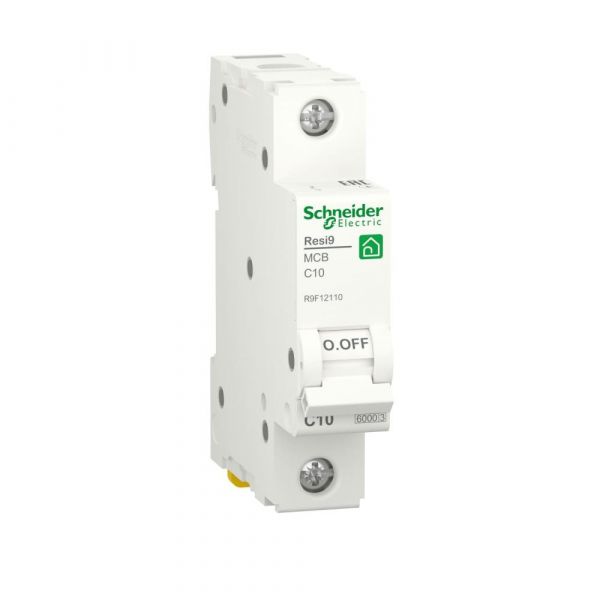 Автоматичний вимикач Schneider Electric Resi9 1p, 10А, C, 6кА (R9F12110) Автоматичний вимикач Schneider Electric Resi9 1p, 10А, C, 6кА (R9F12110)