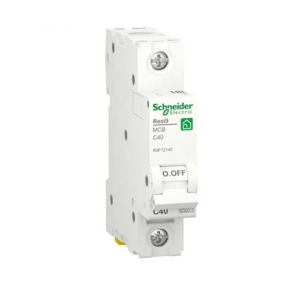 Автоматичний вимикач Schneider Electric Resi9 1p, 40А, C, 6кА (R9F12140) Автоматичний вимикач Schneider Electric Resi9 1p, 40А, C, 6кА (R9F12140)