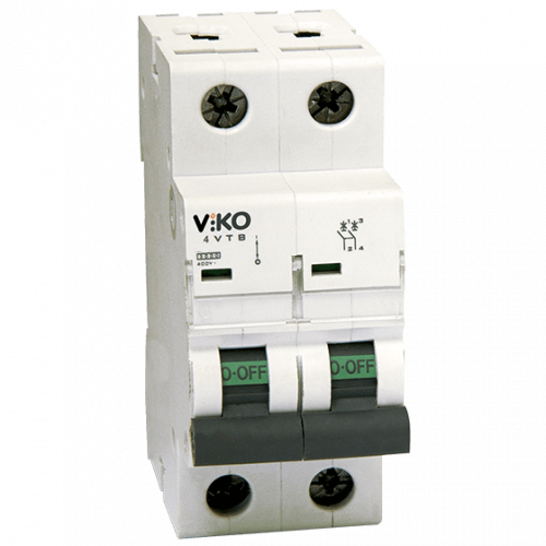 Автоматичний вимикач Viko 2p, C, 32A, 4.5кА (4VTB-2C32) Автоматичний вимикач Viko 2p, C, 32A, 4.5кА (4VTB-2C32)